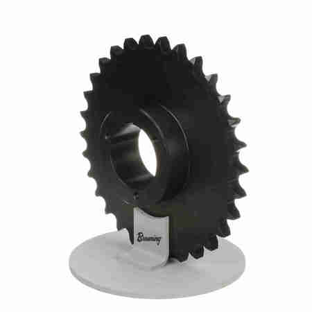 BROWNING Steel Bushed Bore Roller Chain Sprocket, H80Q30 H80Q30